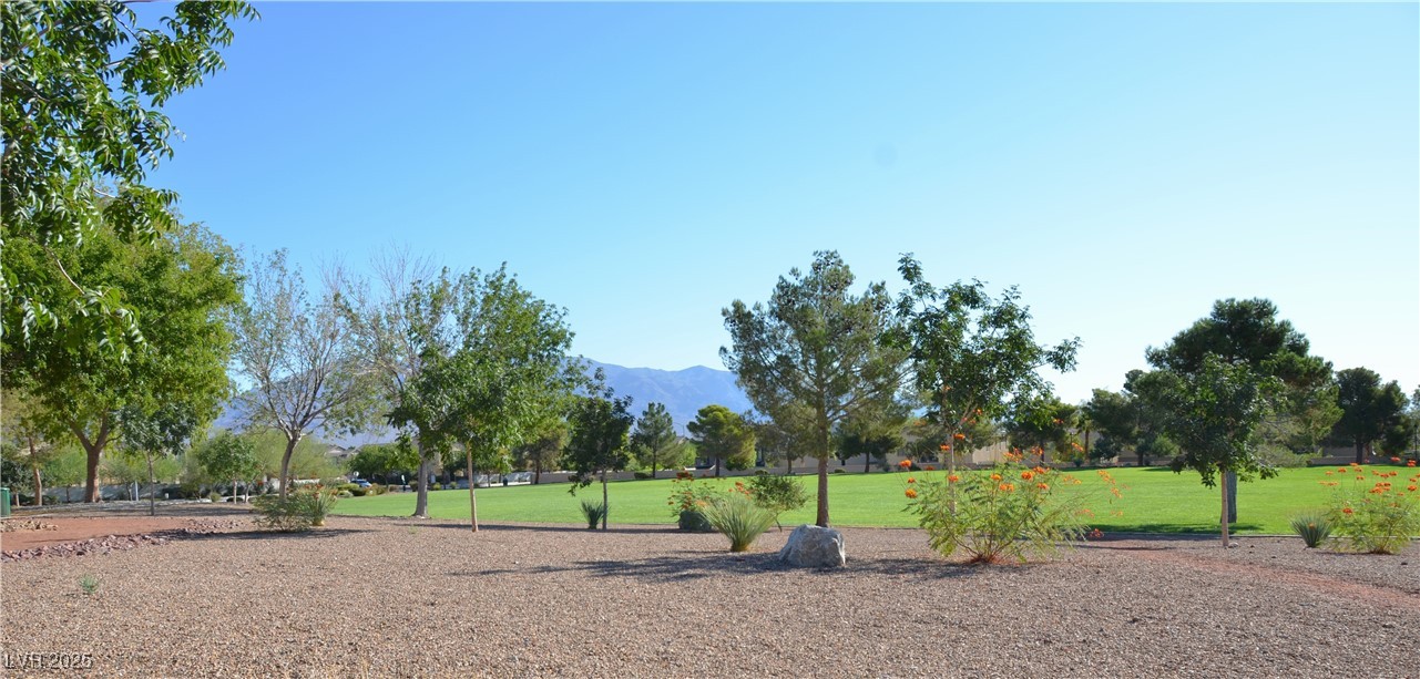 9065 Starling Wing Place Las Vegas, NV 89143 - Photo 47 of 53 View of community with a mountain view and a yard