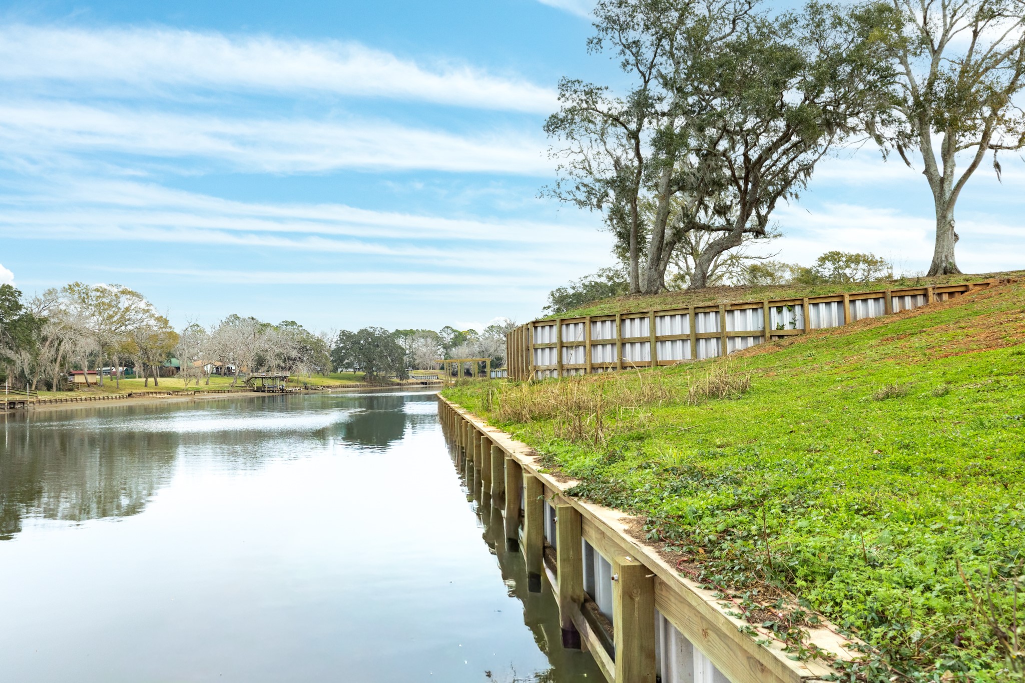 4 County Road 344 Sweeny, TX 77480 - Photo 8 of 18 a view of a lake with a garden