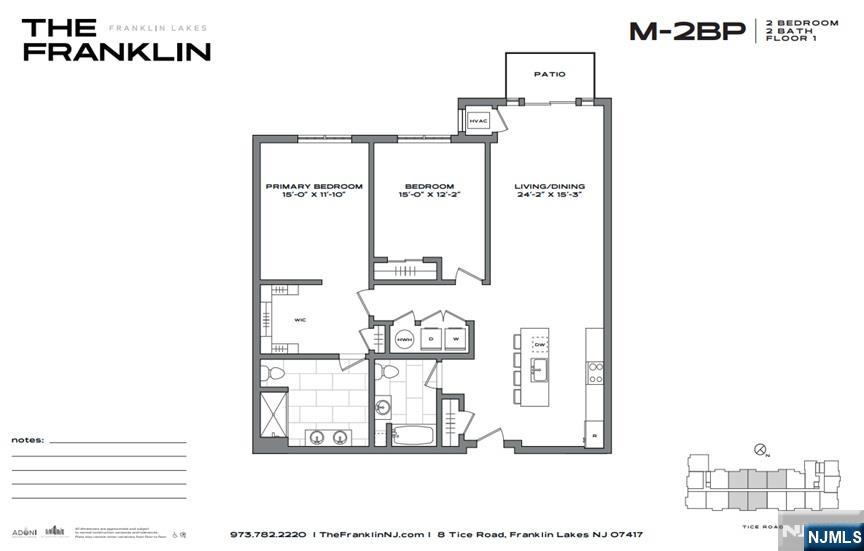 8 Tice Road, Unit 107 Franklin Lakes, NJ 07417 - Photo 29 of 29 a picture of a bench in front of a wall