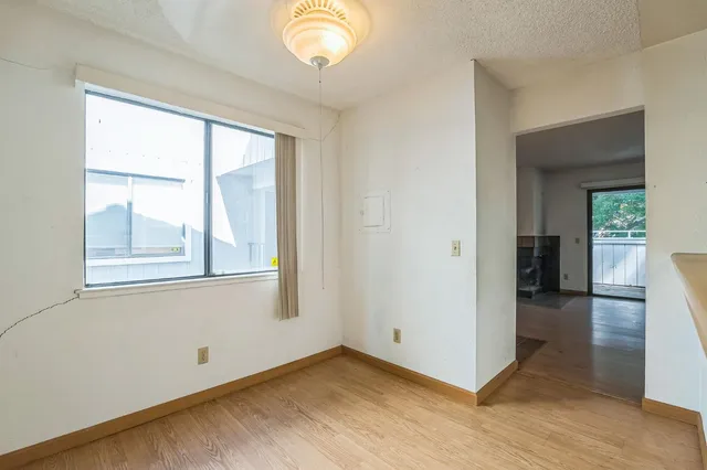 an empty room with window