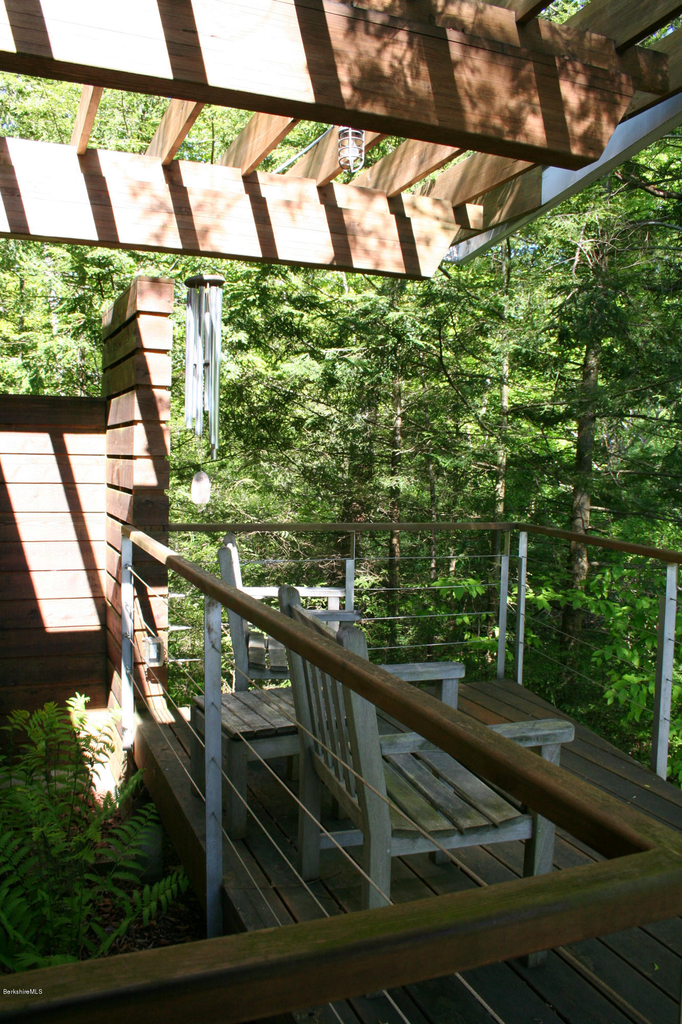 2 Brace Road Tyringham, MA 01264 - Photo 42 of 61 a view of a balcony with a tree