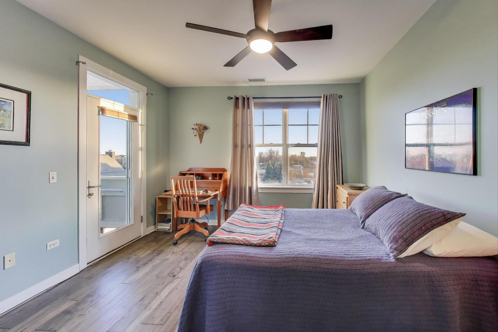 977 Harris Road, Unit 34 Grayslake, IL 60030 - Photo 12 of 27 a bedroom with a bed closet and a window