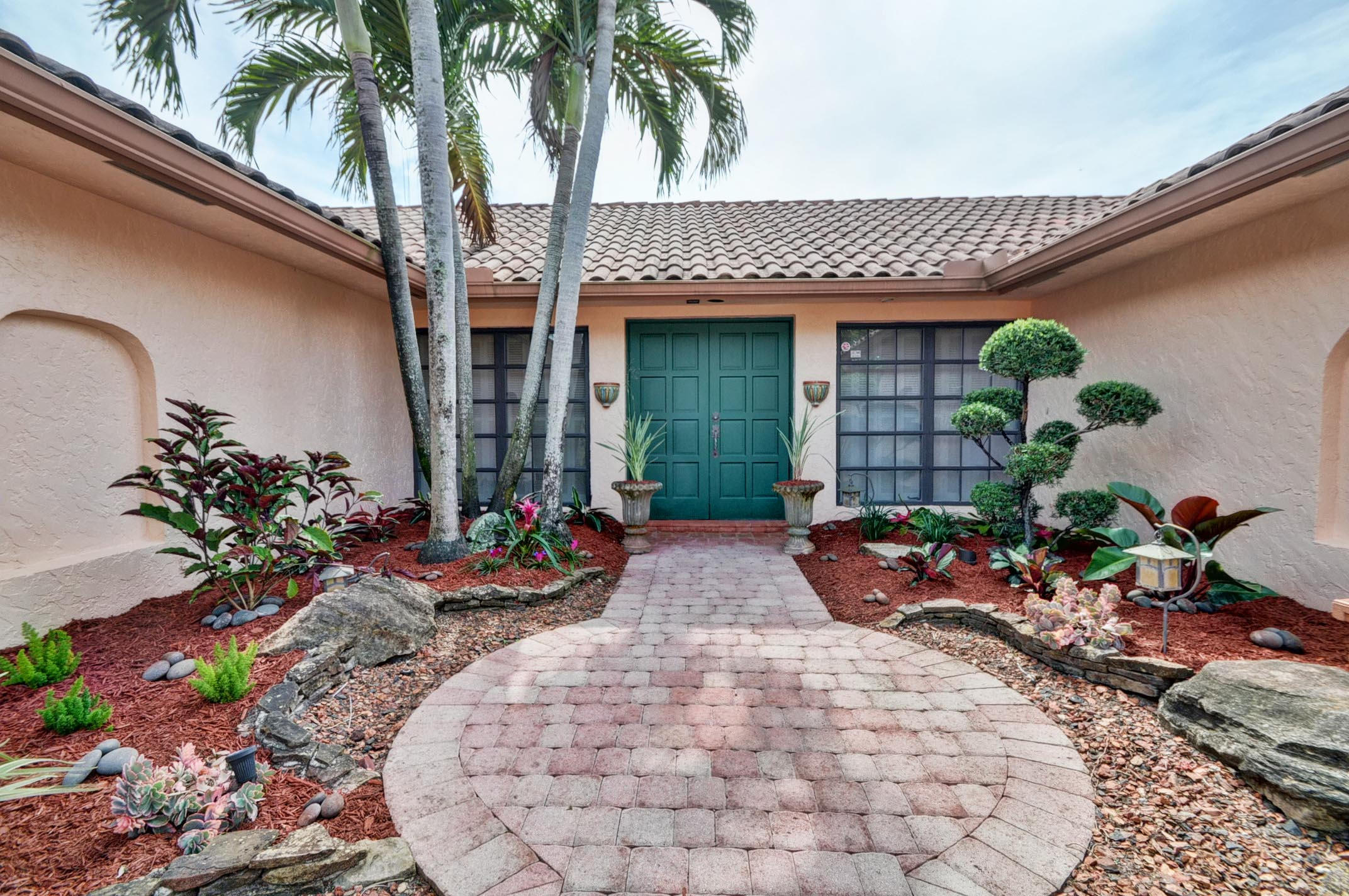 5732 Wind Drift Lane Boca Raton, FL 33433 - Photo 2 of 35 artfully landscaped entry