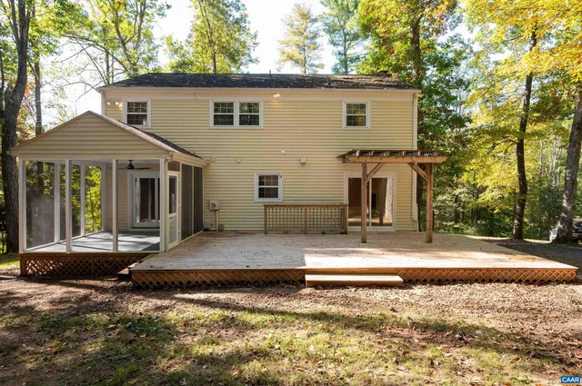 a front view of a house with entertaining space
