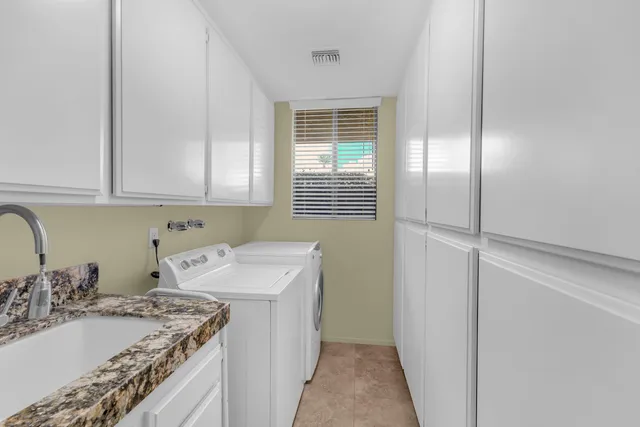 a view of balcony with wooden floor