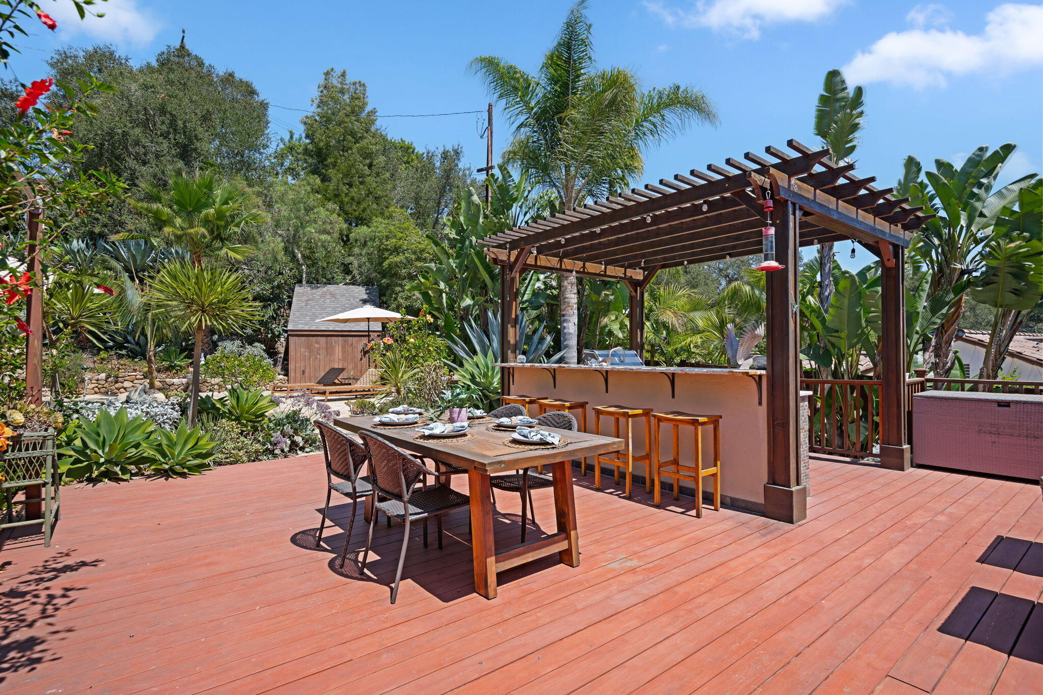 1428 Manitou Road Santa Barbara, CA 93105 - Photo 30 of 59 Back Yard Deck