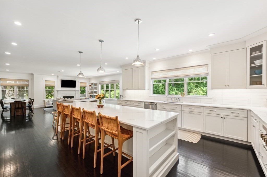 40 Carver Road Wellesley, MA 02481 - Photo 6 of 34 a large kitchen with lots of counter space and window