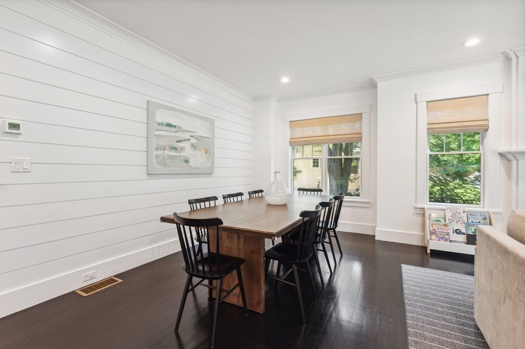40 Carver Road Wellesley, MA 02481 - Photo 7 of 34 a view of a dining room with furniture window and wooden floor