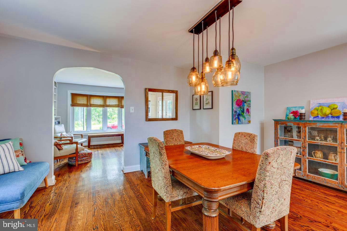 284 Bewley Road Haddonfield, NJ 08033 - Photo 10 of 36 a dining room with furniture and wooden floor