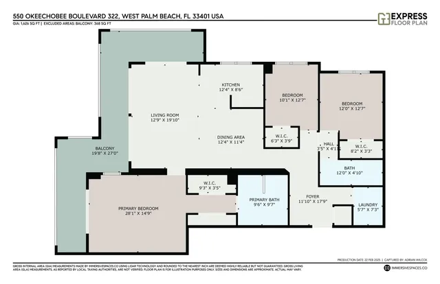 $7,500 | 550 Okeechobee Boulevard, Unit 322, West Palm Beach, FL 33401