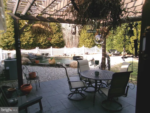 a view of an outdoor space with table and chair