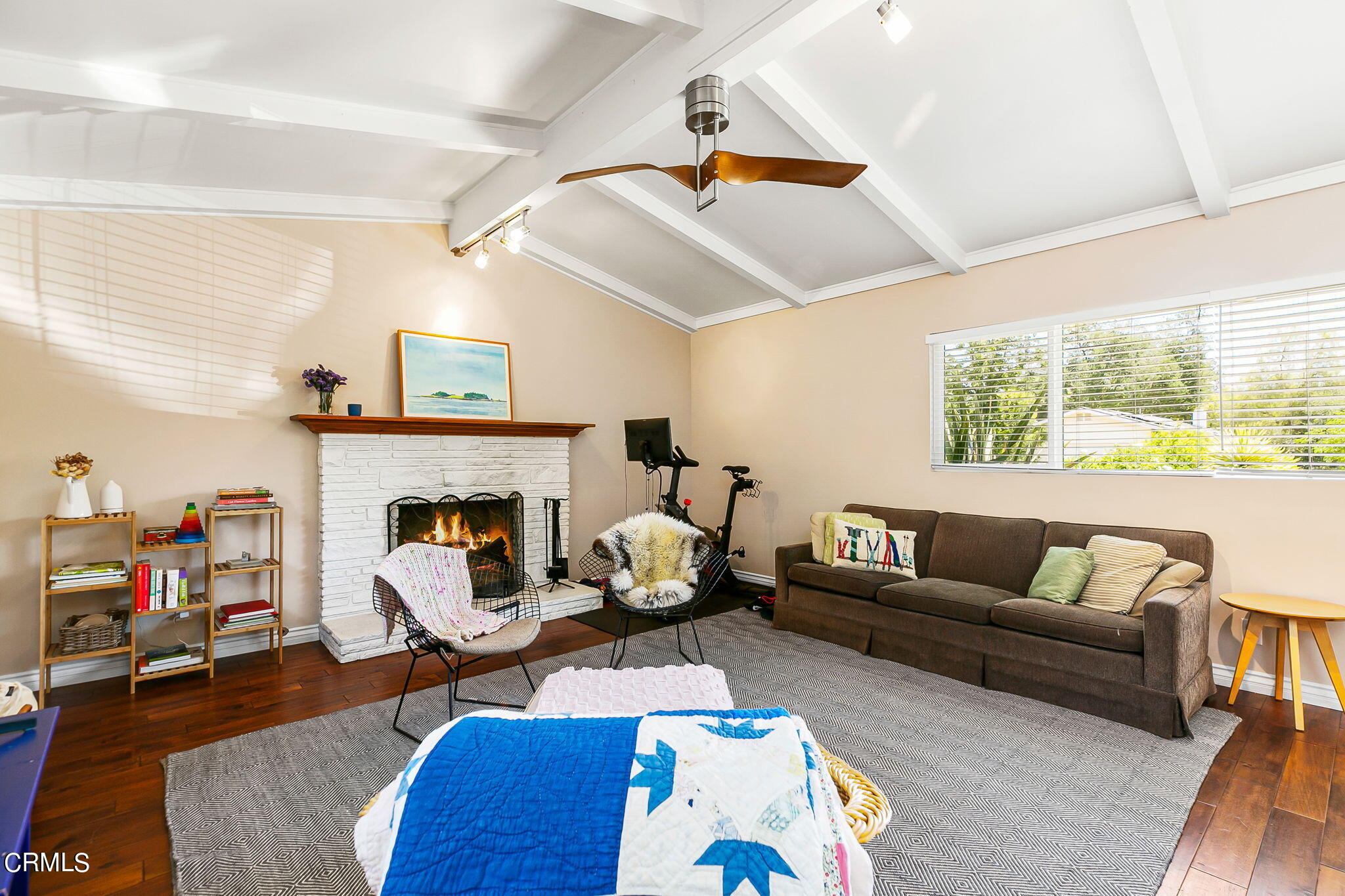 807 Daly Road Ojai, CA 93023 - Photo 11 of 50 a living room with furniture and a fireplace
