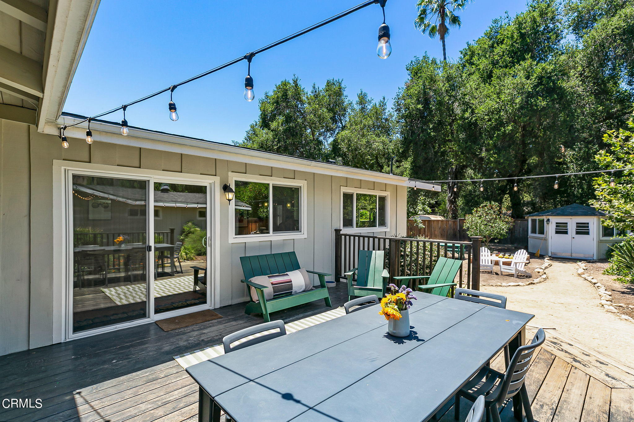 807 Daly Road Ojai, CA 93023 - Photo 34 of 50 a view of a patio with couches and potted plants