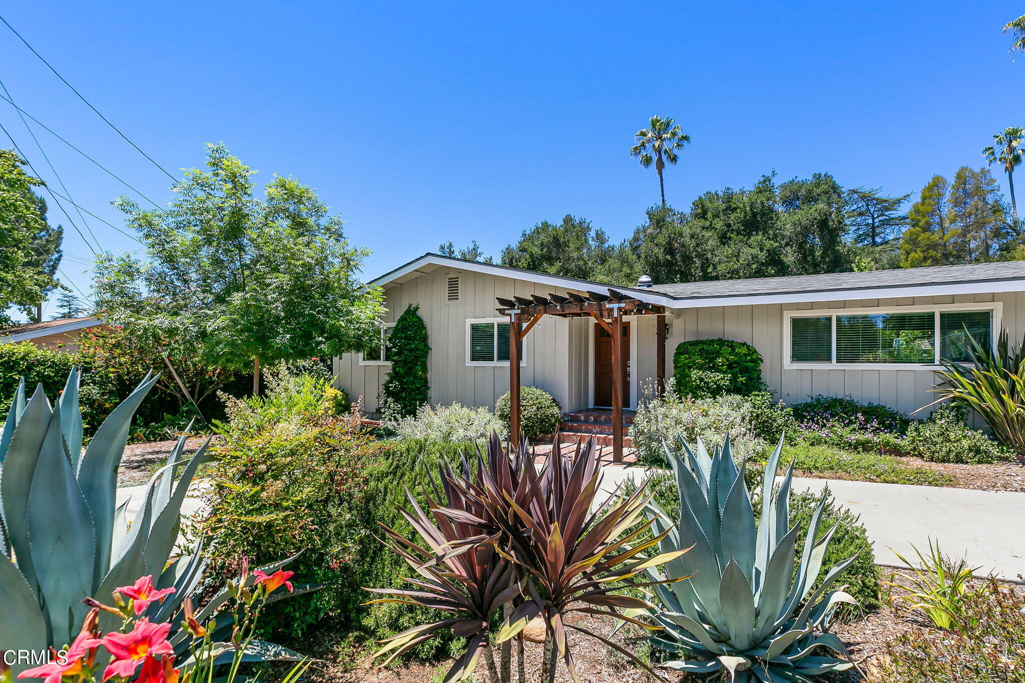 807 Daly Road Ojai, CA 93023 - Photo 5 of 50 a front view of a house with a yard