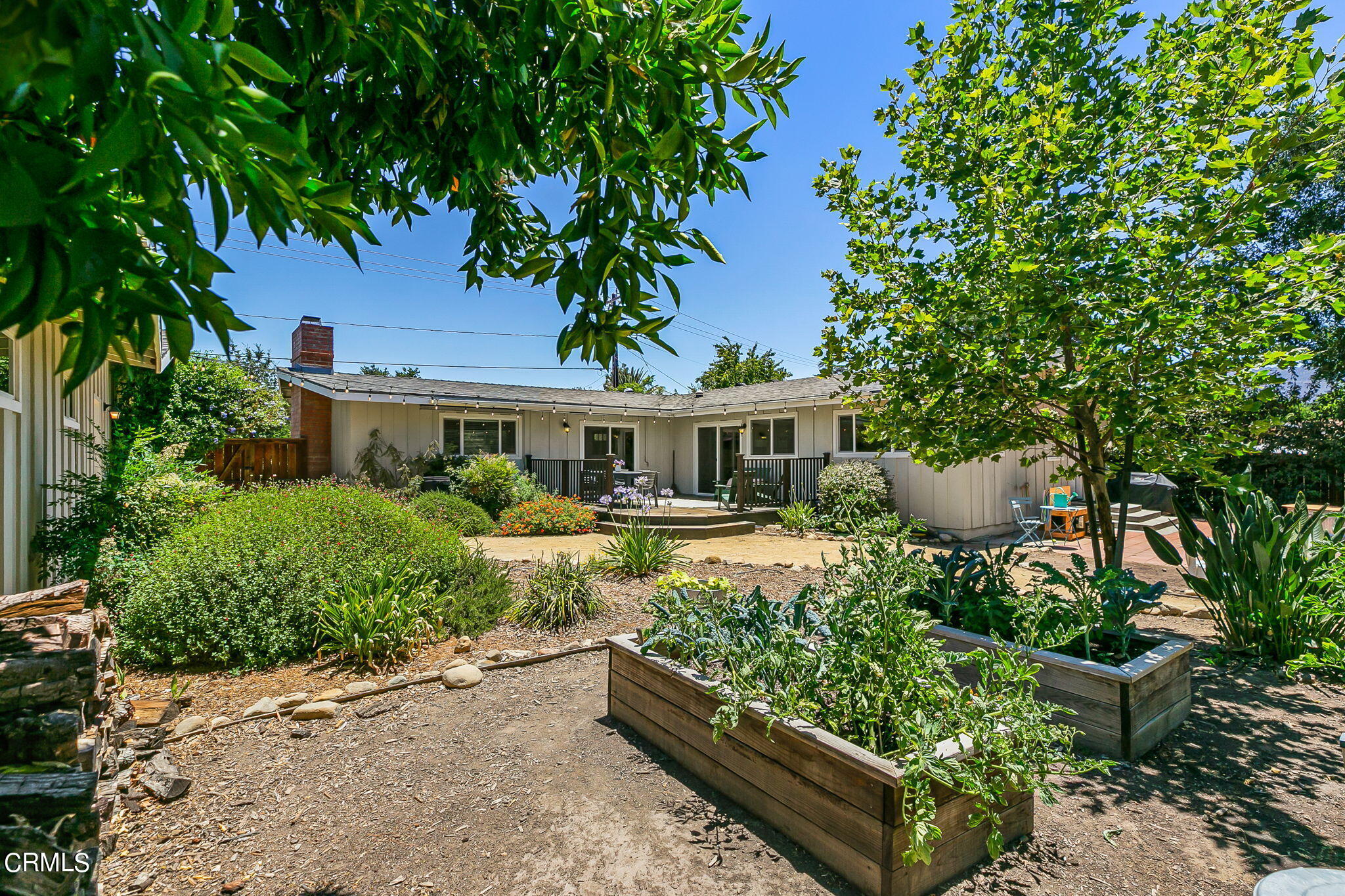 807 Daly Road Ojai, CA 93023 - Photo 43 of 50 a front view of a house with garden
