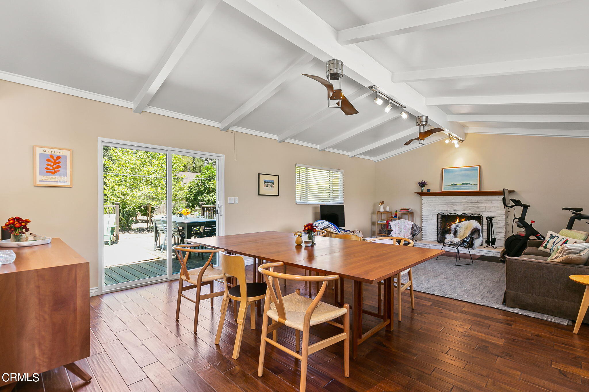 807 Daly Road Ojai, CA 93023 - Photo 8 of 50 a view of a dining room with furniture window and wooden floor