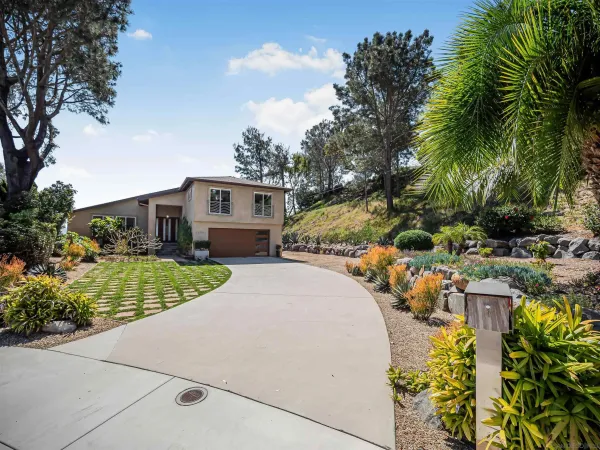 a plant is in front of a house
