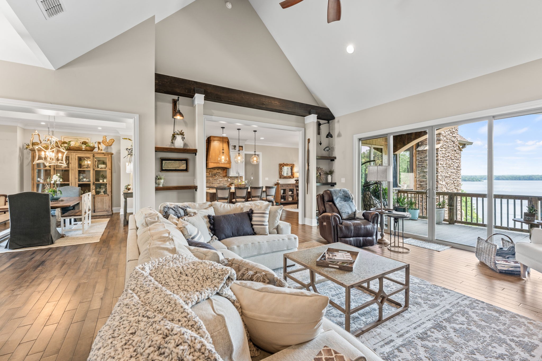 236 Beech Hill Drive Winchester, TN 37398 - Photo 39 of 70 a living room with furniture large windows and wooden floor