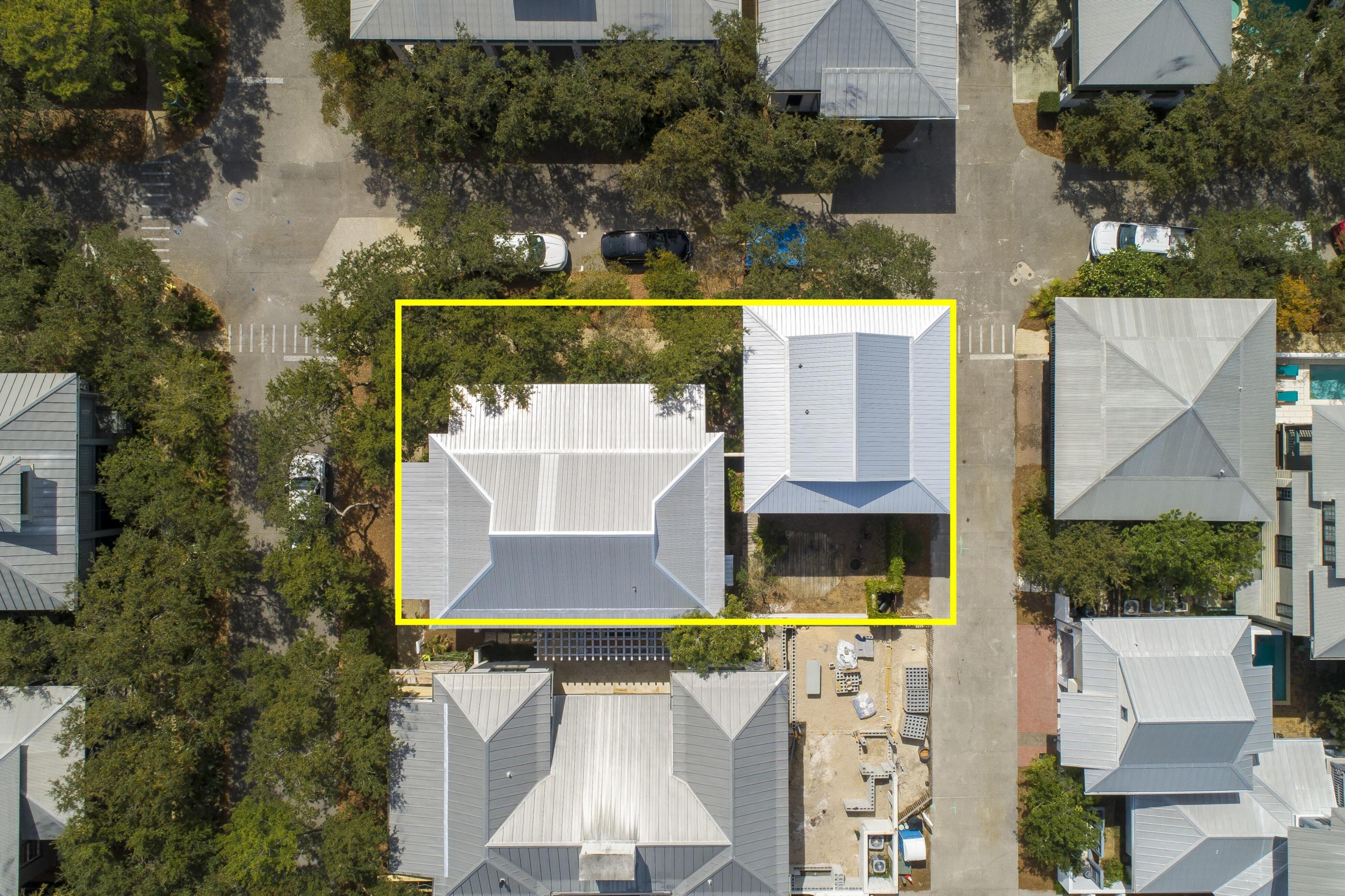 61 Round Road Ln Inlet Beach Inlet Beach, FL 32461 - Photo 3 of 38 an aerial view of a house with swimming pool