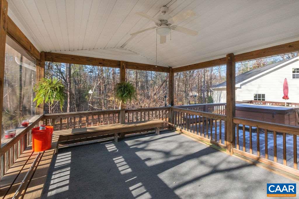 14 Powhatan Road Palmyra, VA 22963 - Photo 30 of 38 a view of a balcony with furniture