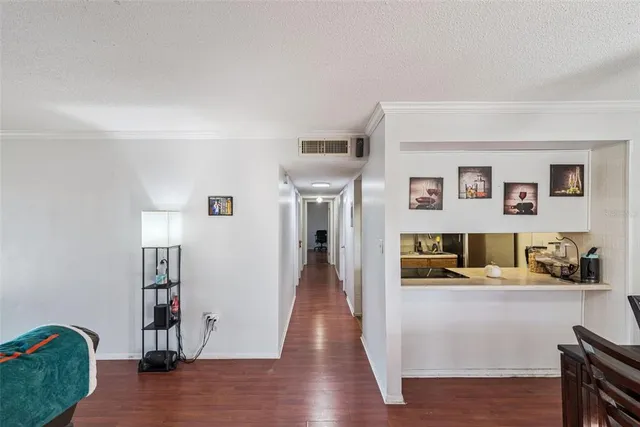 a view of livingroom with furniture and wooden floor