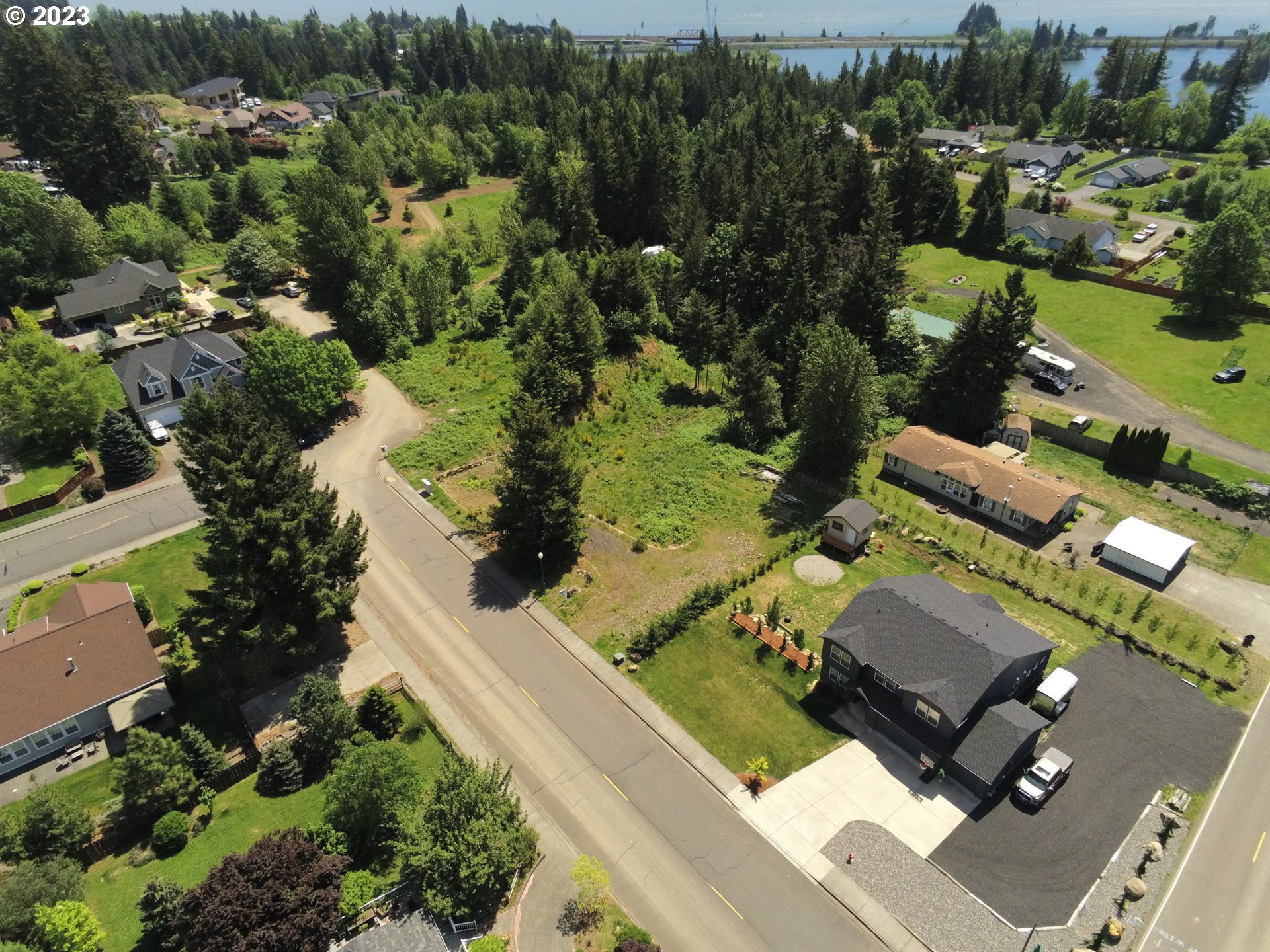 960 Northwest Angel Heights Road Stevenson, WA 98648 - Photo 3 of 12 an aerial view of a house with a garden