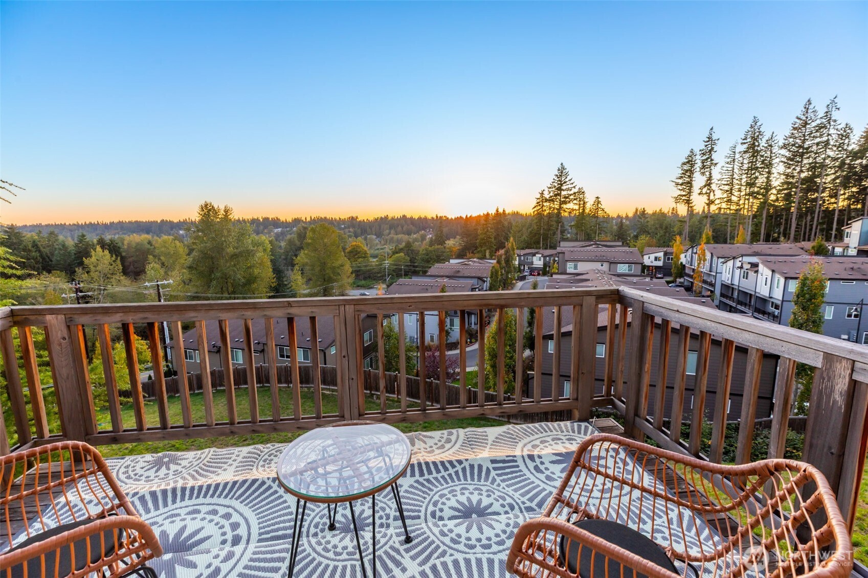 1621 Seattle Hill Road, Unit EE1 Bothell, WA 98012 - Photo 18 of 39 a view of a chairs on the roof deck