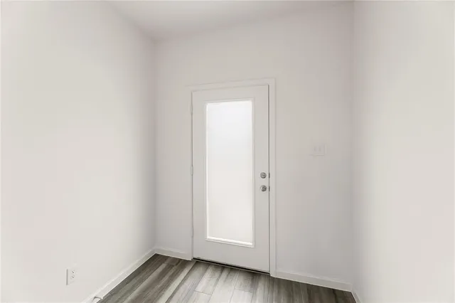 a view of an empty room