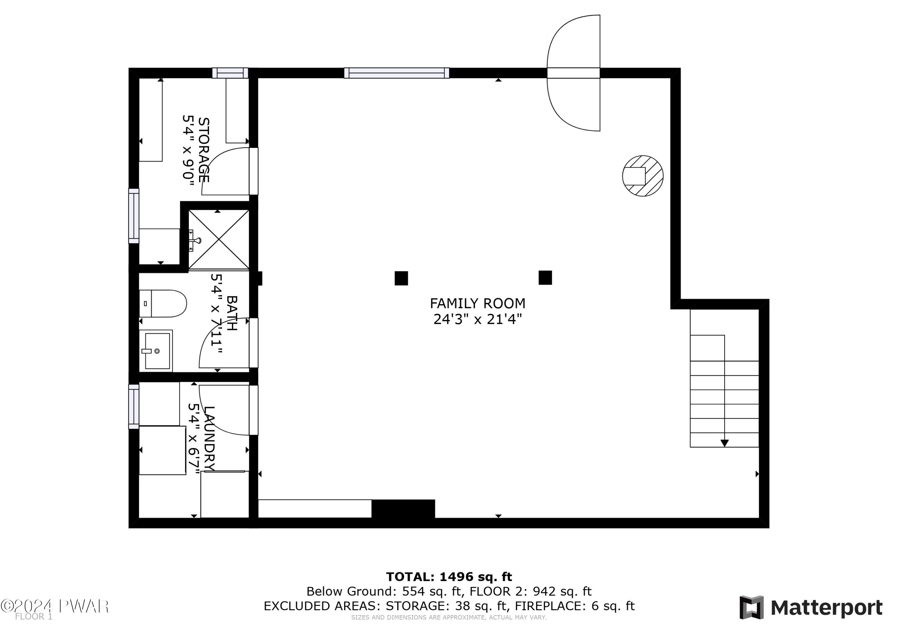 31 Cub Road Lake Ariel, PA 18436 - Photo 57 of 58 Basement Floor Plan