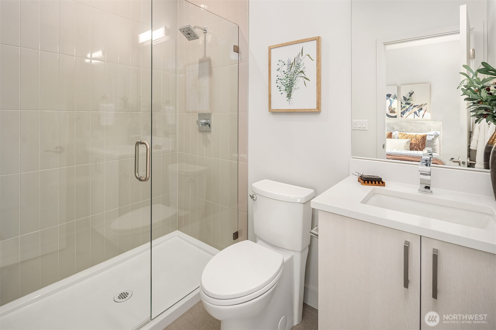 4572 22nd Avenue Southwest Seattle, WA 98106 - Photo 6 of 40 a bathroom with a sink toilet and shower