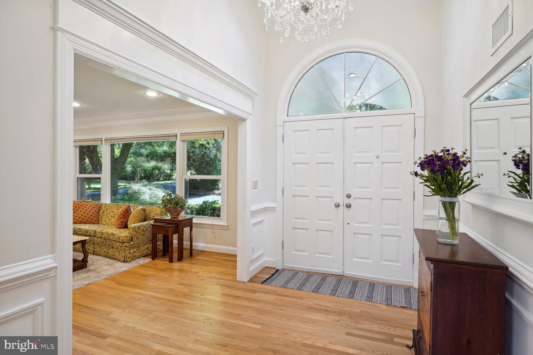 10511 South Glen Road Potomac, MD 20854 - Photo 5 of 44 Two Story Foyer with Custom Moldings