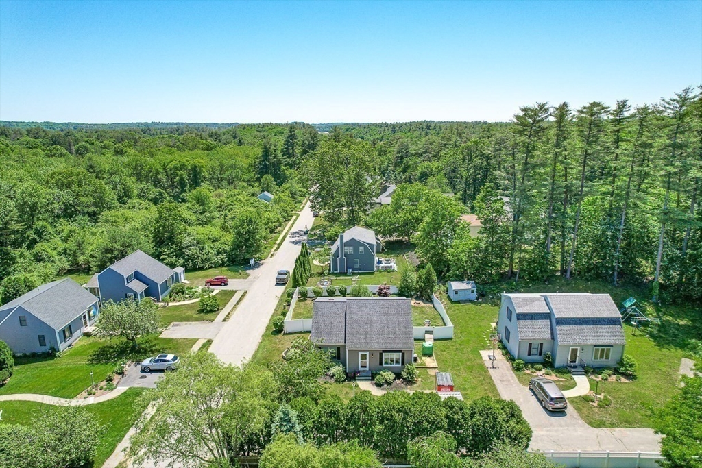 27 A Andrews Farm Road Boxford, MA 01921 - Photo 34 of 37 an aerial view of a house with a garden