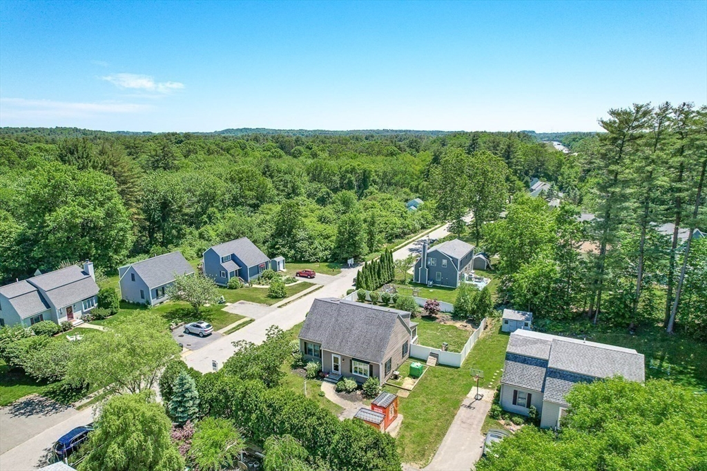 27 A Andrews Farm Road Boxford, MA 01921 - Photo 35 of 37 an aerial view of a house with garden space and street view