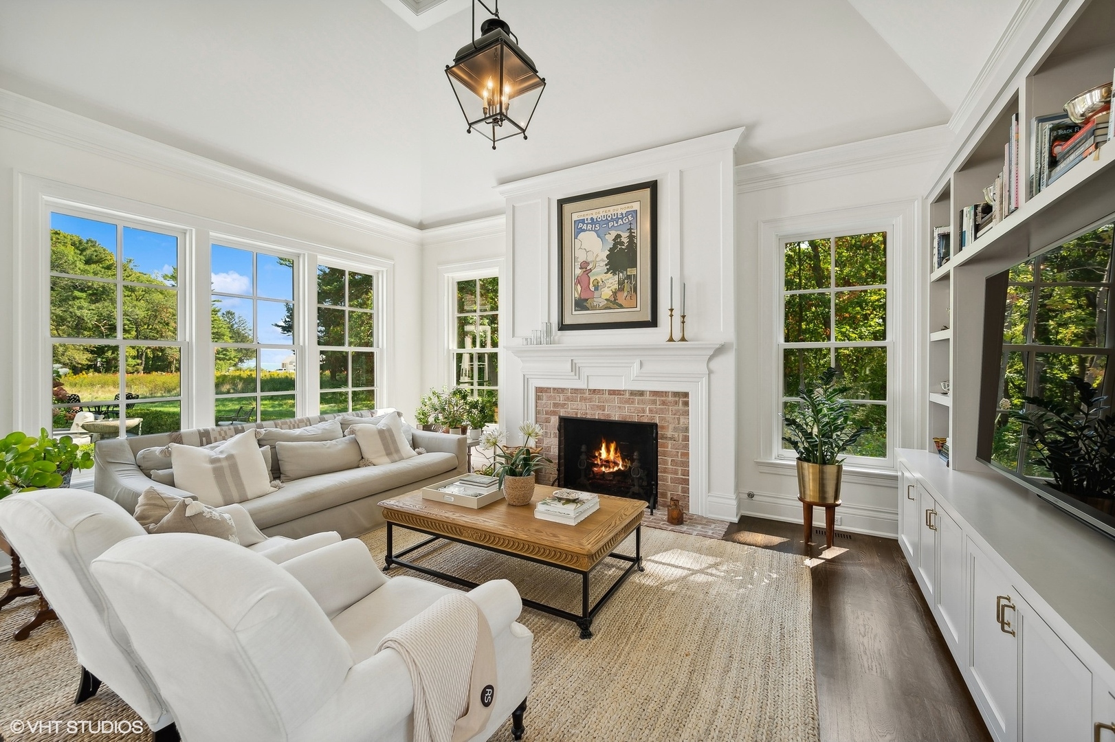 Undisclosed Address Lake Bluff, IL 60044 - Photo 14 of 51 a living room with furniture large window and a fireplace