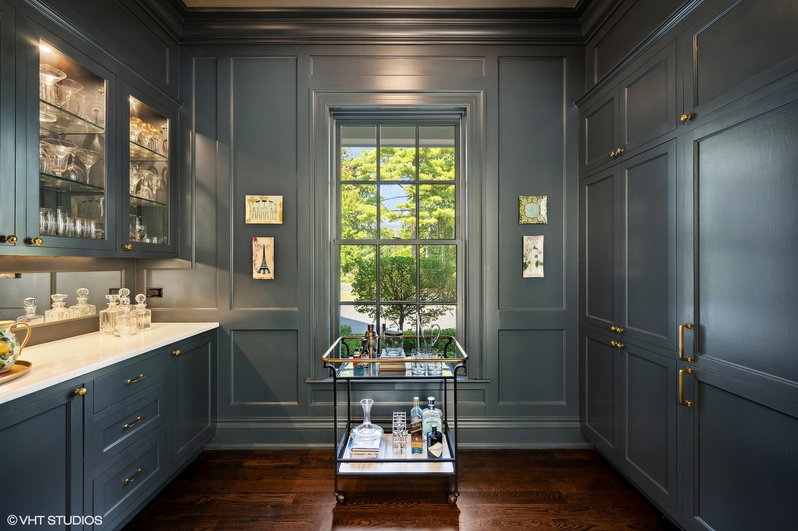 Undisclosed Address Lake Bluff, IL 60044 - Photo 17 of 51 a dining room with a window and wooden floor