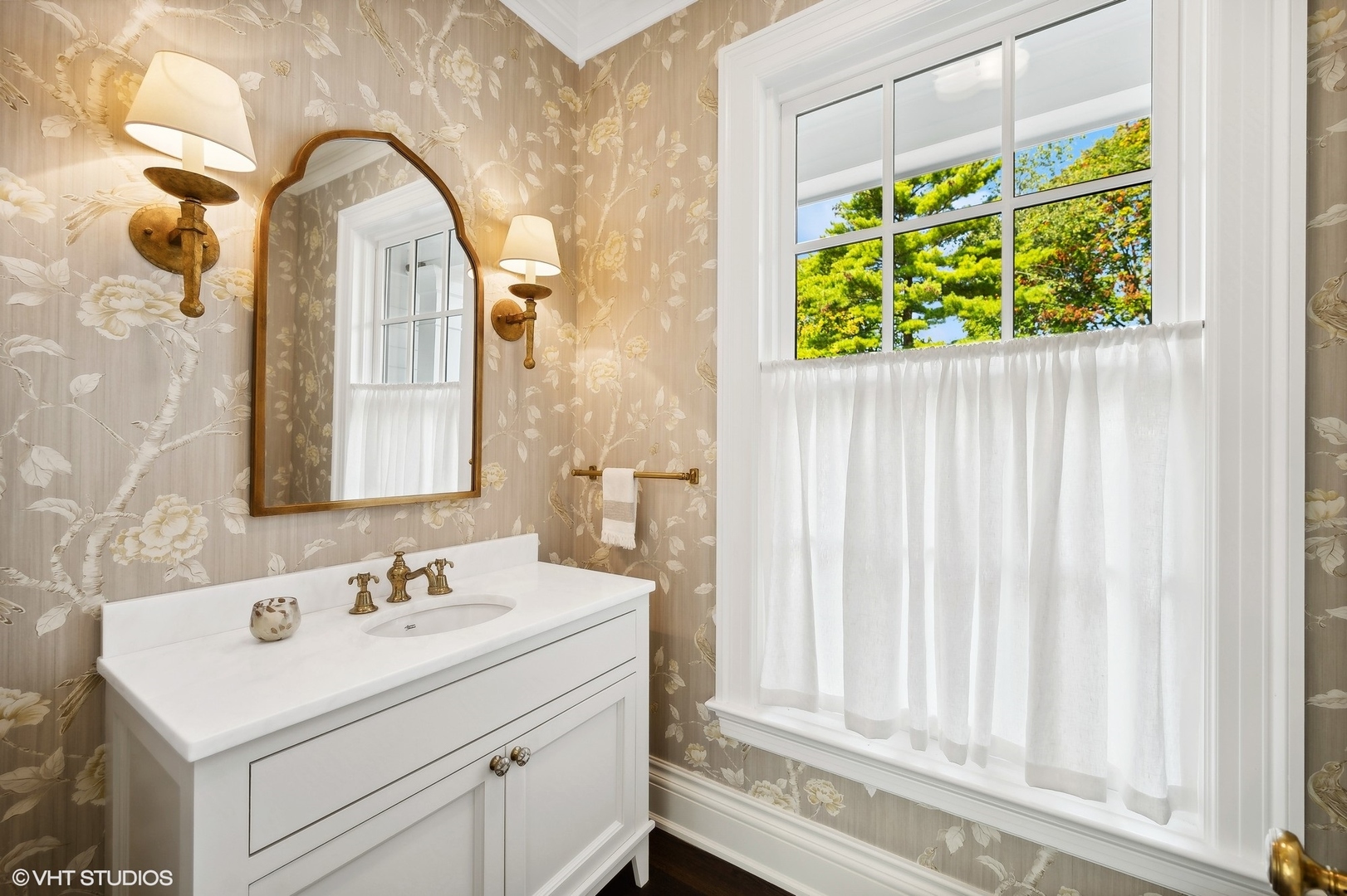 Undisclosed Address Lake Bluff, IL 60044 - Photo 21 of 51 a bathroom with a sink and a mirror
