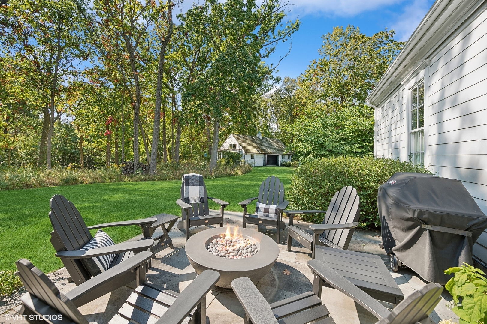 Undisclosed Address Lake Bluff, IL 60044 - Photo 34 of 51 a view of a patio with garden and furniture