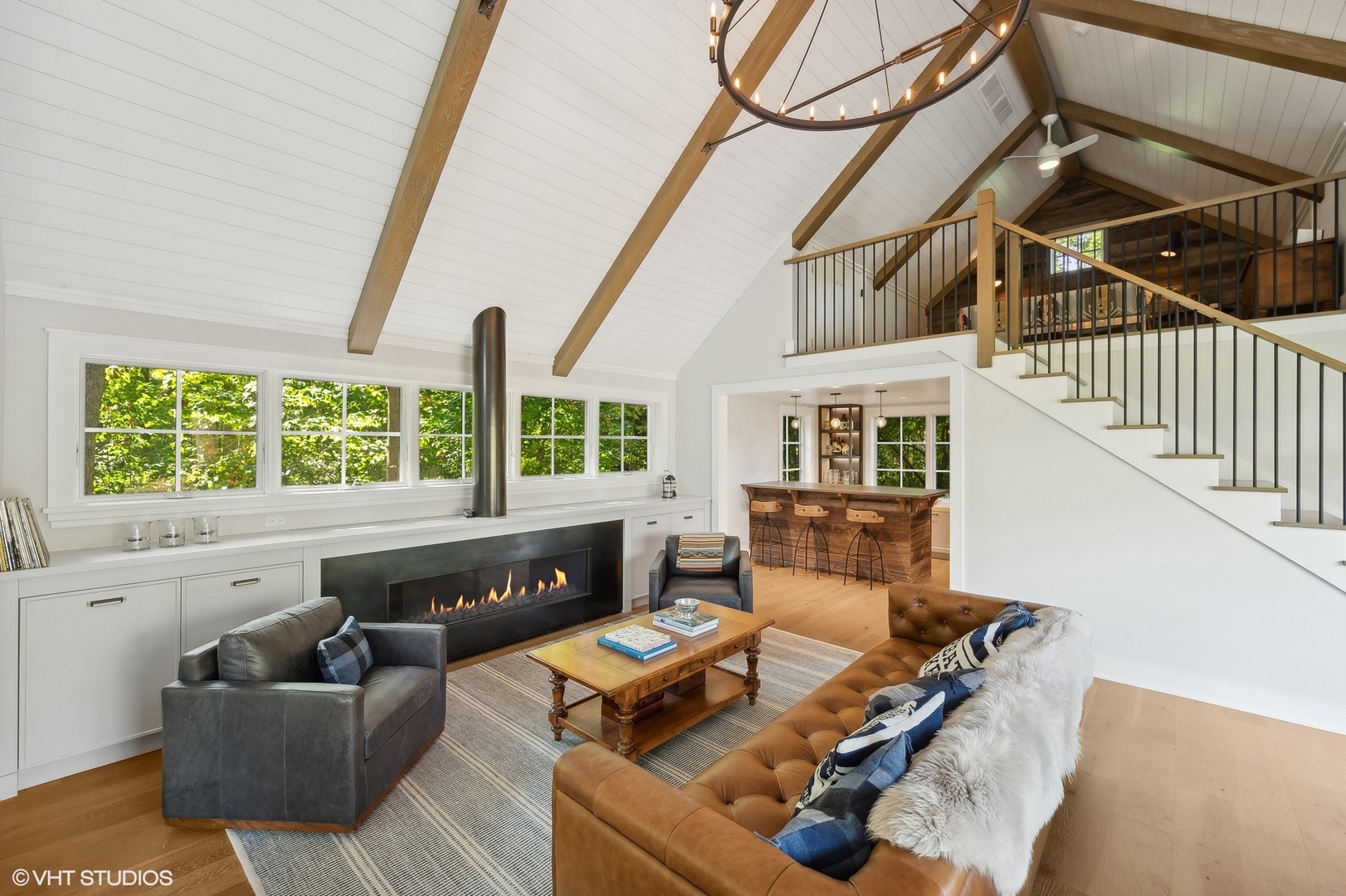 Undisclosed Address Lake Bluff, IL 60044 - Photo 46 of 51 a living room with furniture and a large window