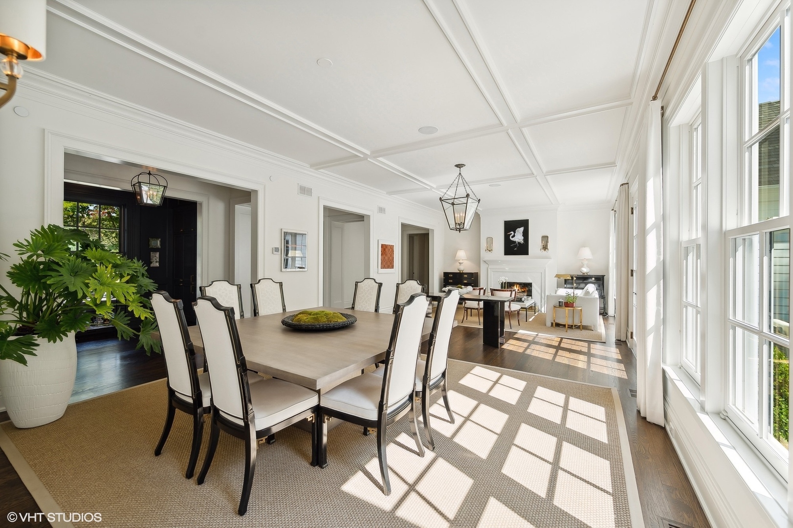 Undisclosed Address Lake Bluff, IL 60044 - Photo 8 of 51 a view of a dining room with furniture and a potted plant
