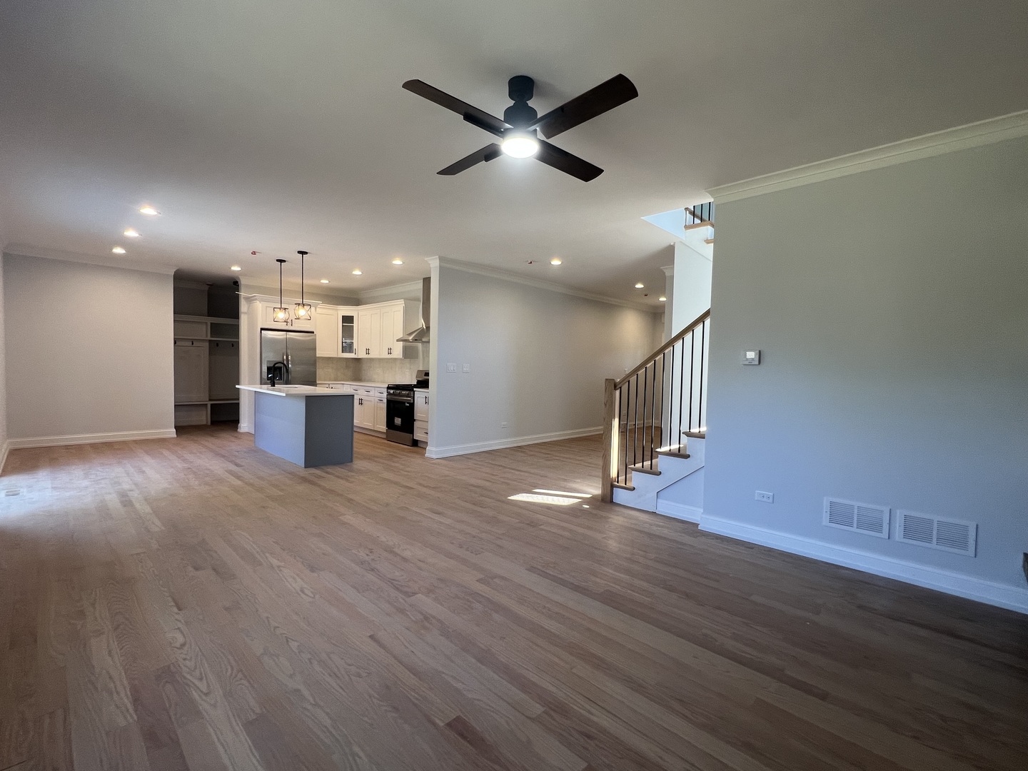 10832 Massasoit Avenue Chicago Ridge, IL 60415 - Photo 5 of 14 a view of kitchen and hall with wooden floor