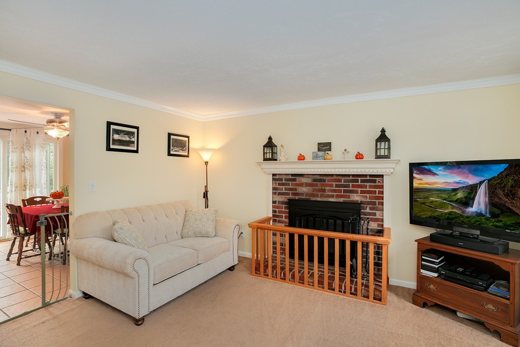 20 Chamber Rock Road Bourne, MA 02532 - Photo 4 of 30 a living room with furniture a flat screen tv and a fireplace