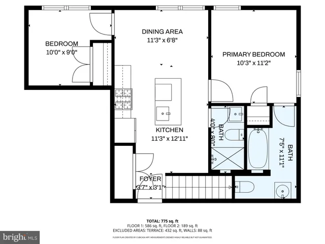 a front view of a building with street view