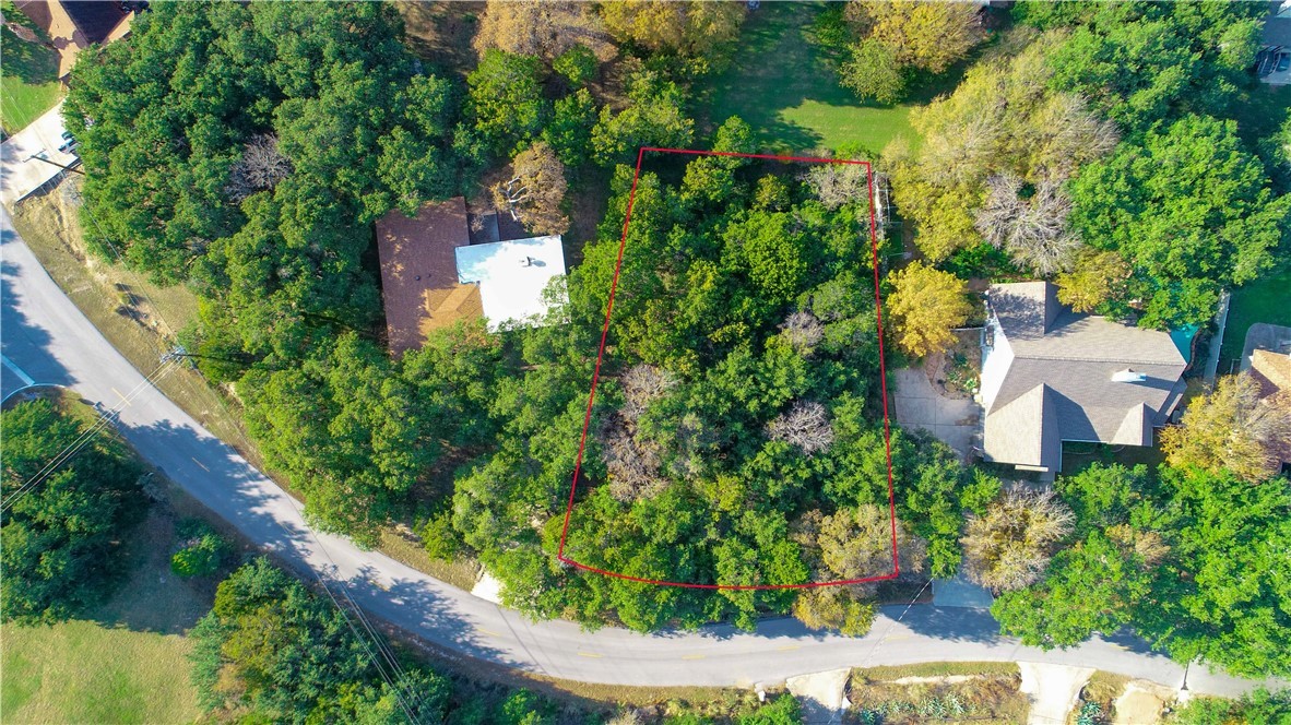 306 Cargill Drive Spicewood, TX 78669 - Photo 3 of 9 an aerial view of a house with a yard potted plants and large tree