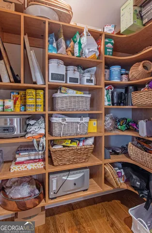 a room with storage and utility