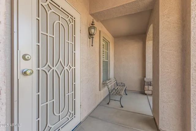 a view of an entryway door