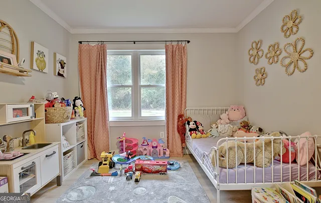 a view of room with cabinet and stairs