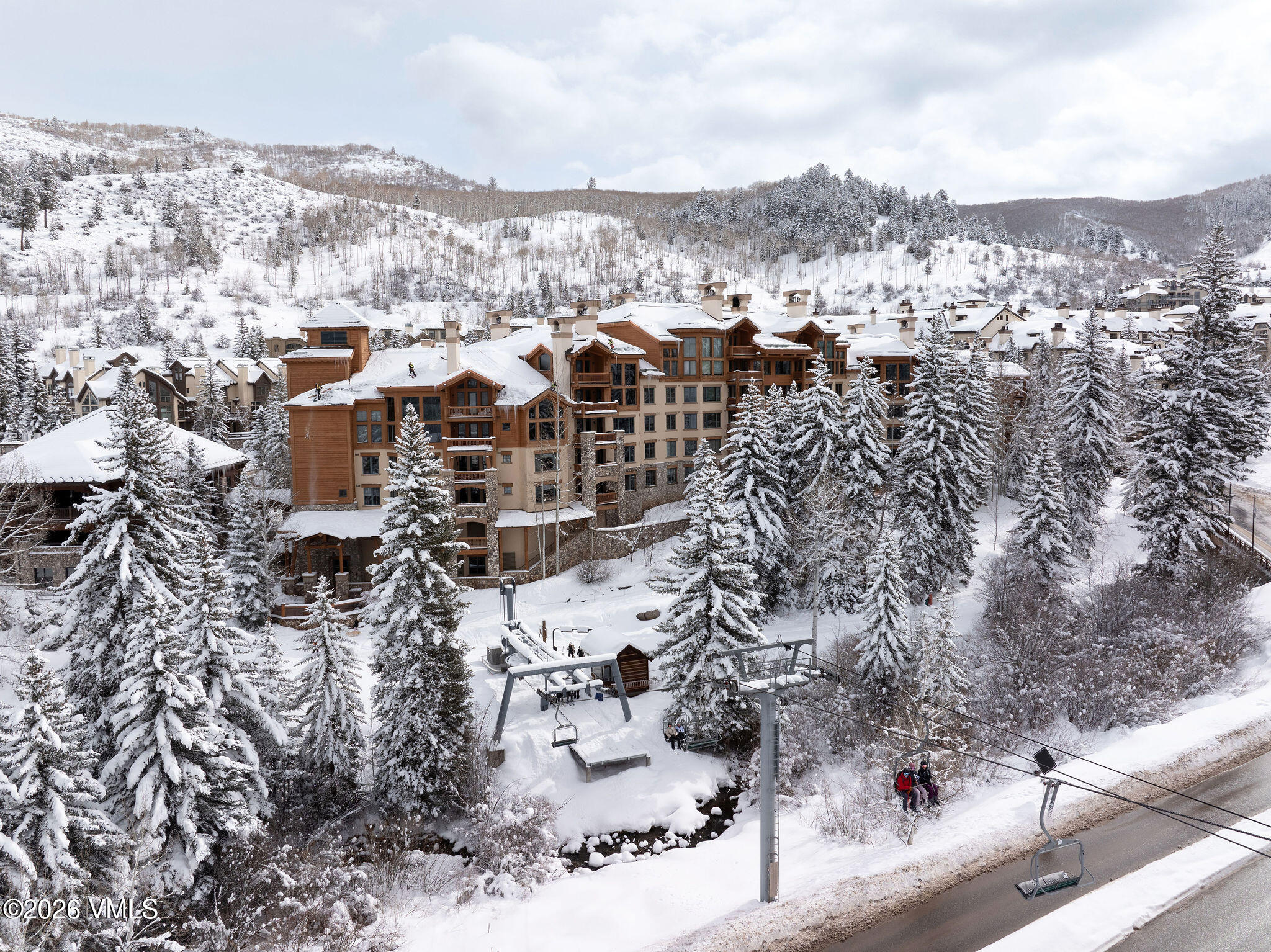 51 Offerson Road, Unit 112 Beaver Creek, CO 81620 - Photo 19 of 21 Winter Aerial