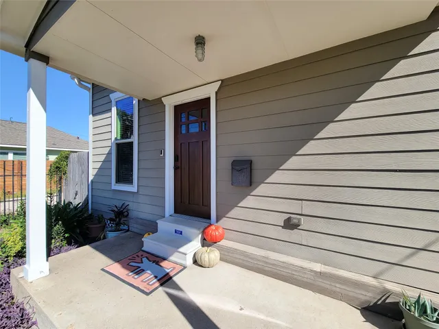 a swimming pool with an outdoor space