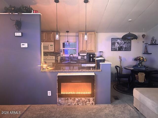 2605 South Tomahawk Road, Unit 170 Apache Junction, AZ 85119 - Photo 2 of 42 The fireplace changes color