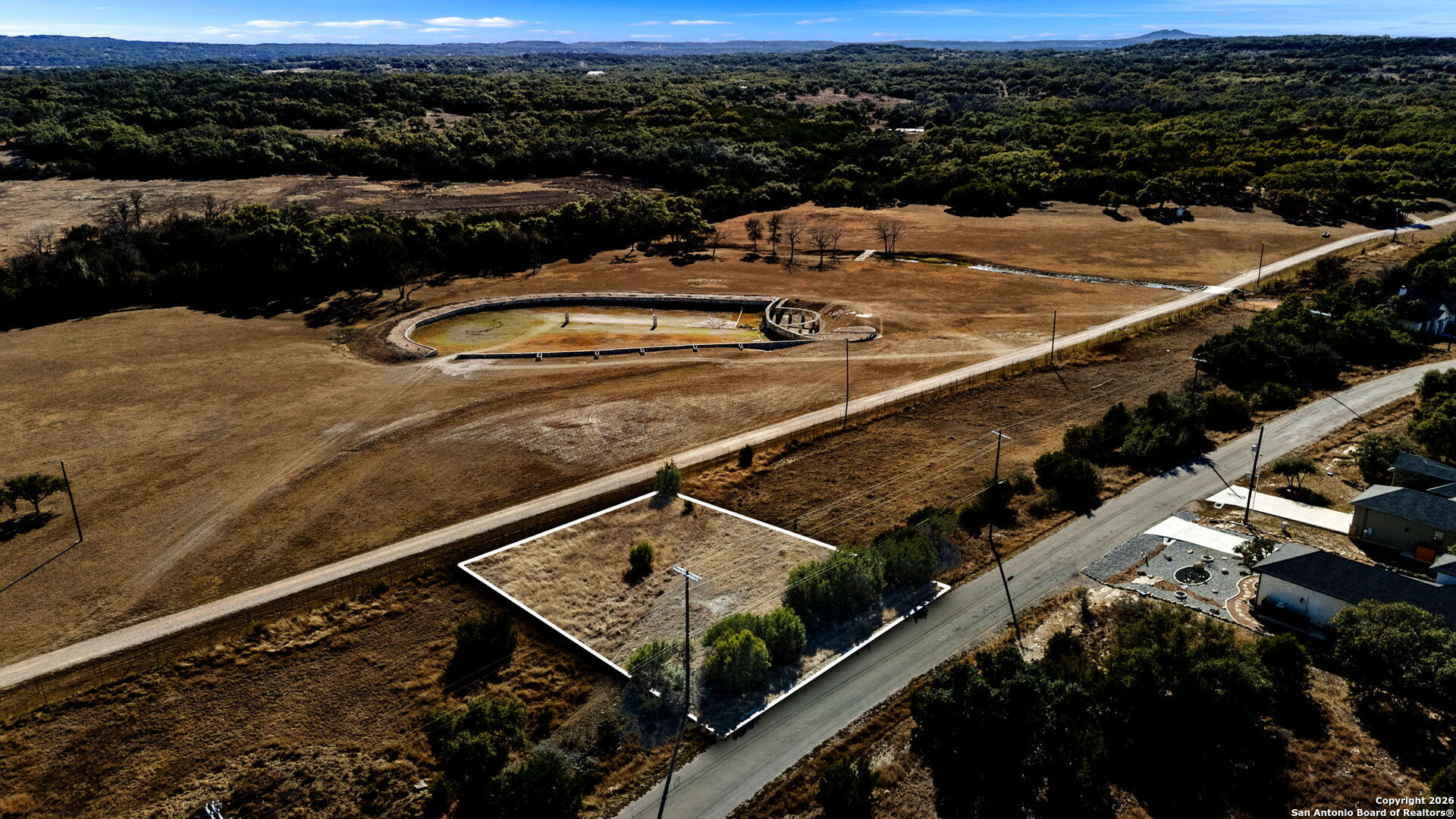 418 George Dolson Blanco, TX 78606 - Photo 2 of 14 a view of a terrace with skyline